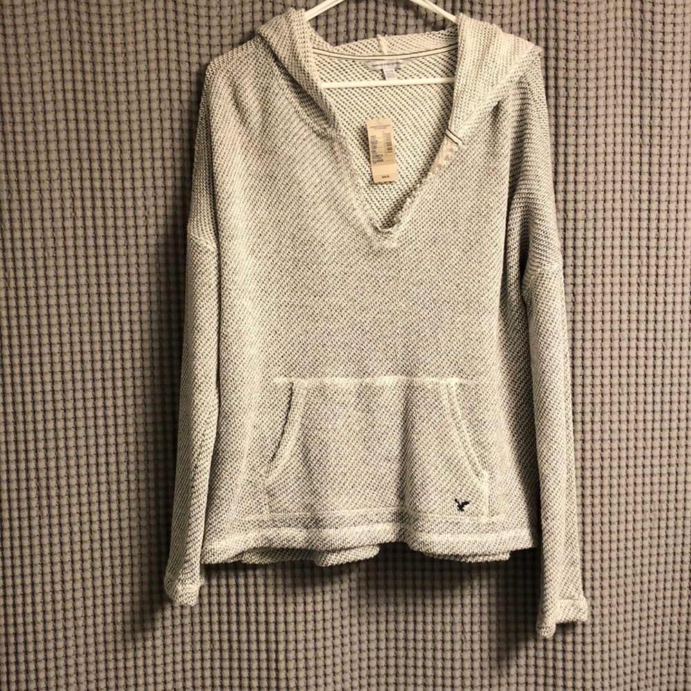 NWT Hooded V-Neck Sweatshirt